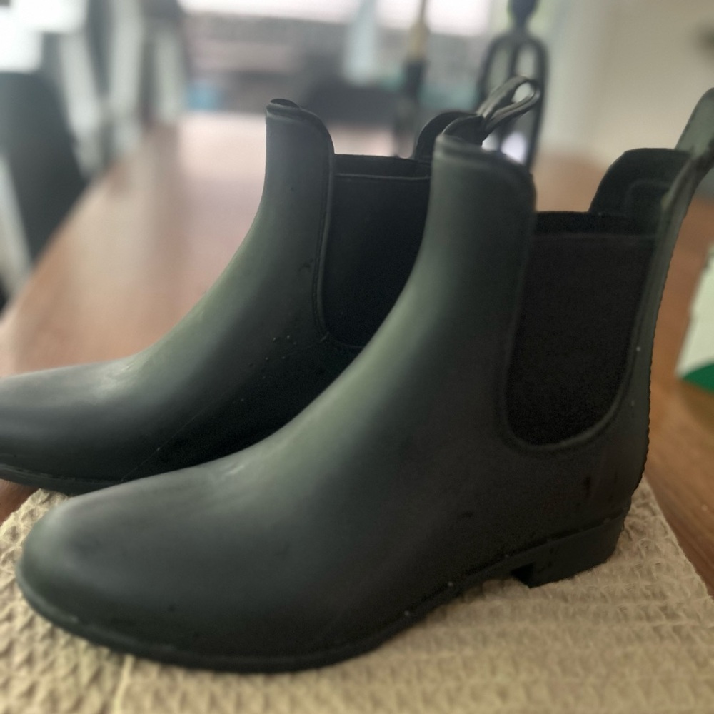 Sam Edelman Black Ankle Rain Boots